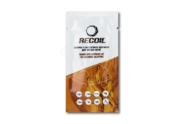 Салфетка с синтетическим маслом для чистки оружия RECOIL