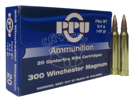 Патрон PPU Partizan k .300 WM FMJ BT 145 gr купить