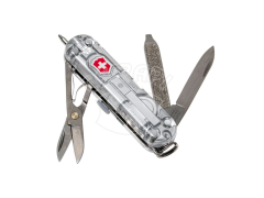 Мультитул-брелок Victorinox Signature Lite с фонариком и ручкой Transparant