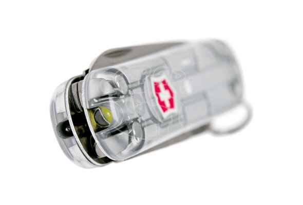 Мультитул-брелок Victorinox Signature Lite с фонариком и ручкой Transparant