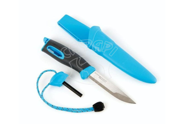 Ніж-кресало LIGHT MY FIRE FireKnife Black Pin-pack Cyan Blue