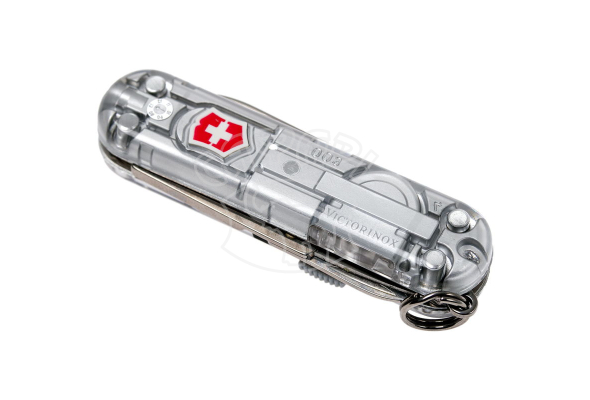 Мультитул-брелок Victorinox Signature Lite с фонариком и ручкой Transparant