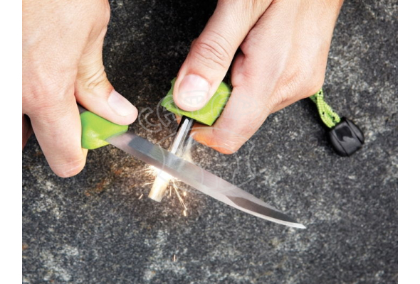 Ніж-кресало LIGHT MY FIRE FireKnife Black Pin-pack Orange