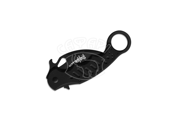 Ніж з складаний лезом (керамбіт) Fox Karambit Black G-10 & Blade Flipper