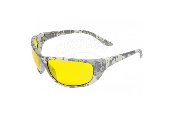 Тактичні окуляри для мотоциклістів Global Vision Hercules-6 Digital Camo yellow лінзи жовті
