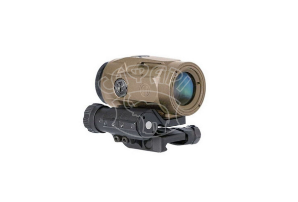 COMBO Kit Sig Optics ROMEO-MSR 2 MOA RED DOT FDE, JULIET3-MICRO 3X22MM Magnifier FDE
