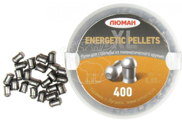 Пневматические пули Люман Energetic pellets 0,82 г. k .177 400 шт