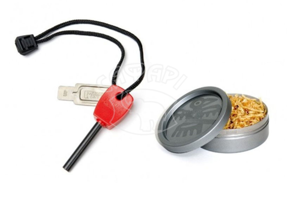Набір кресало + тріски в банці LIGHT MY FIRE FS Scout+Tinder Dust Combo Red