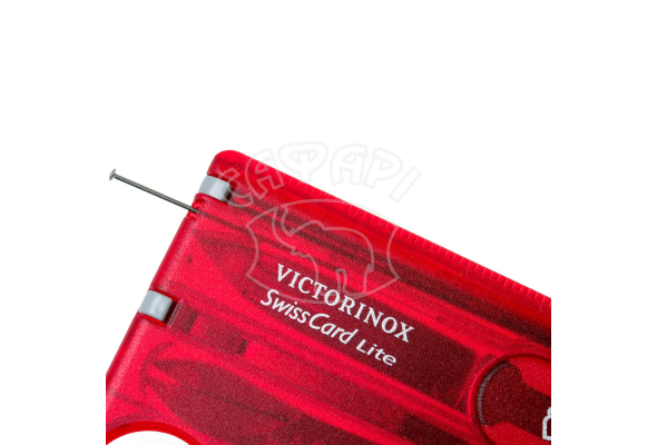 Нож-кредитка Victorinox SwissCard LITE Red с фонариком