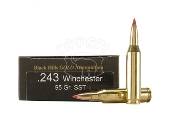 Патрон Black Hills Gold кал .243 Win пуля Hornady SST масса 6,2 г