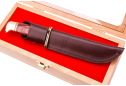 Ніж з фіксованим лезом Buck Buck 119 Ukrainian wood