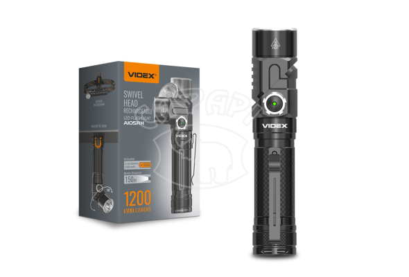 Портативний світлодіодний ліхтарик A105RH VIDEX 1200Lm 5000K