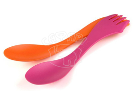 Набір больших ложок (2 шт.) LIGHT MY FIRE Spork large 2-pack Fuchsia/Orange купить