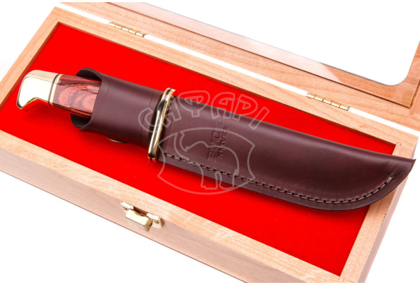 Ніж з фіксованим лезом Buck Buck 119 Ukrainian wood