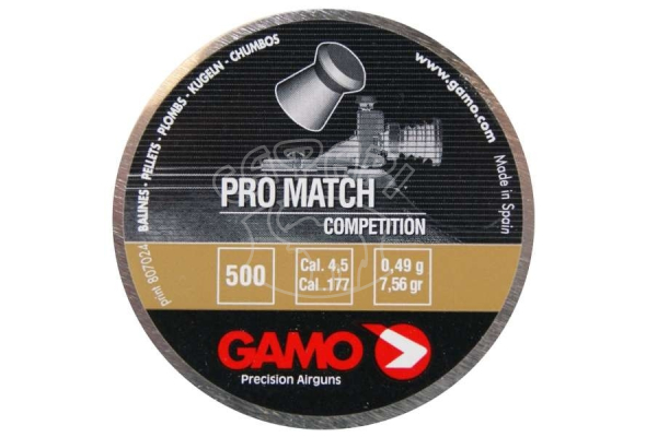 Пневматические пули Gamo Pro Match k .177 500 шт