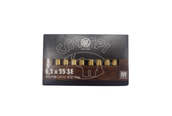 Патрон RWS кал. 6,5x55SE EVO Green маса 10,1 г. (156gr)