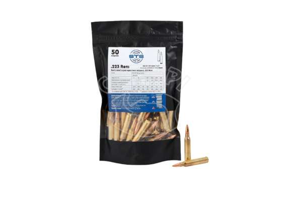 Патрон STS кал .223 Rem. FMJ BT 4 g (62 GR)