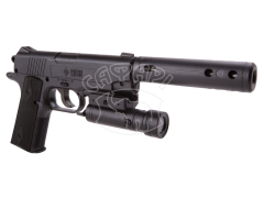 Пистолет пневматический Crosman 1911TAC с ЛЦУ