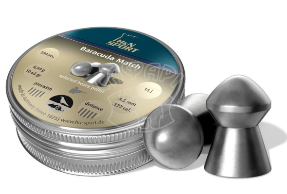 Пневматические пули H&N Diabolo Baracuda Match k 4.51 мм 500 шт