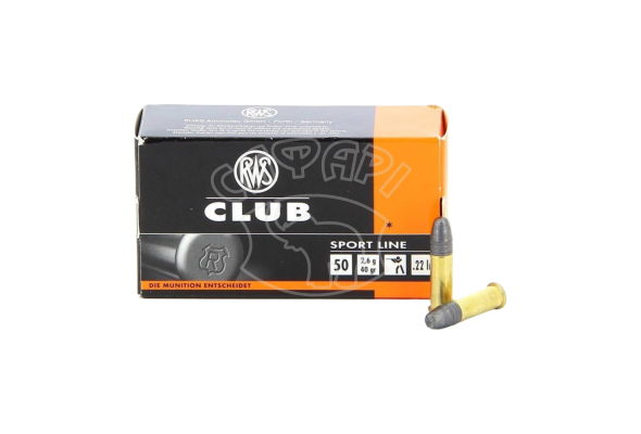 Патрон RUAG RWS Club кал. 22 LR RN 2.6 г (40 gr)