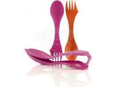 2 ложки в чехле LIGHT MY FIRE Sporks'n Case Orange/Fuchsia