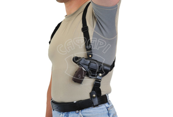 Кобура поясна/плечова зі скобою A-Line з синтетичним кріпленням для Форт-12