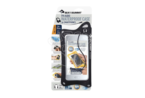 Водонепроникний чохол c аудіороз'ємом Sea To Summit TPU Audio W / P Case for Smartphone Black