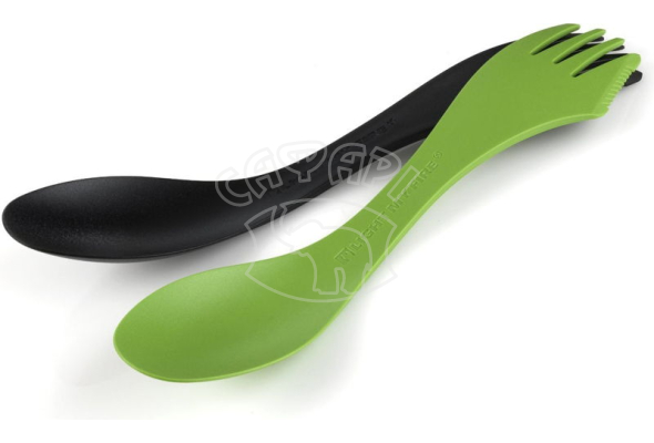 Набір больших ложок (2 шт.) LIGHT MY FIRE Spork large 2-pack Green/Black