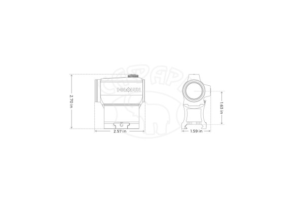 Коллиматорный прицел Holosun Paralow HS403B